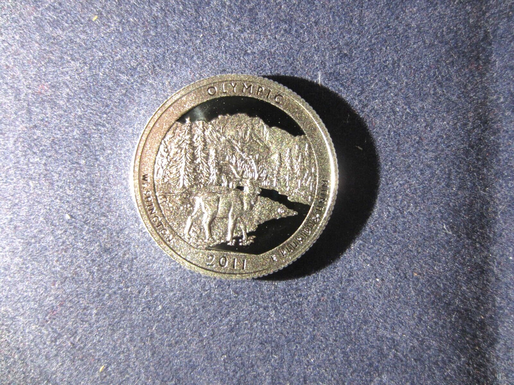 2011-S OLYMPIC Silver Quarter Deep Cameo Mirror Proof Upper Grading Ranges