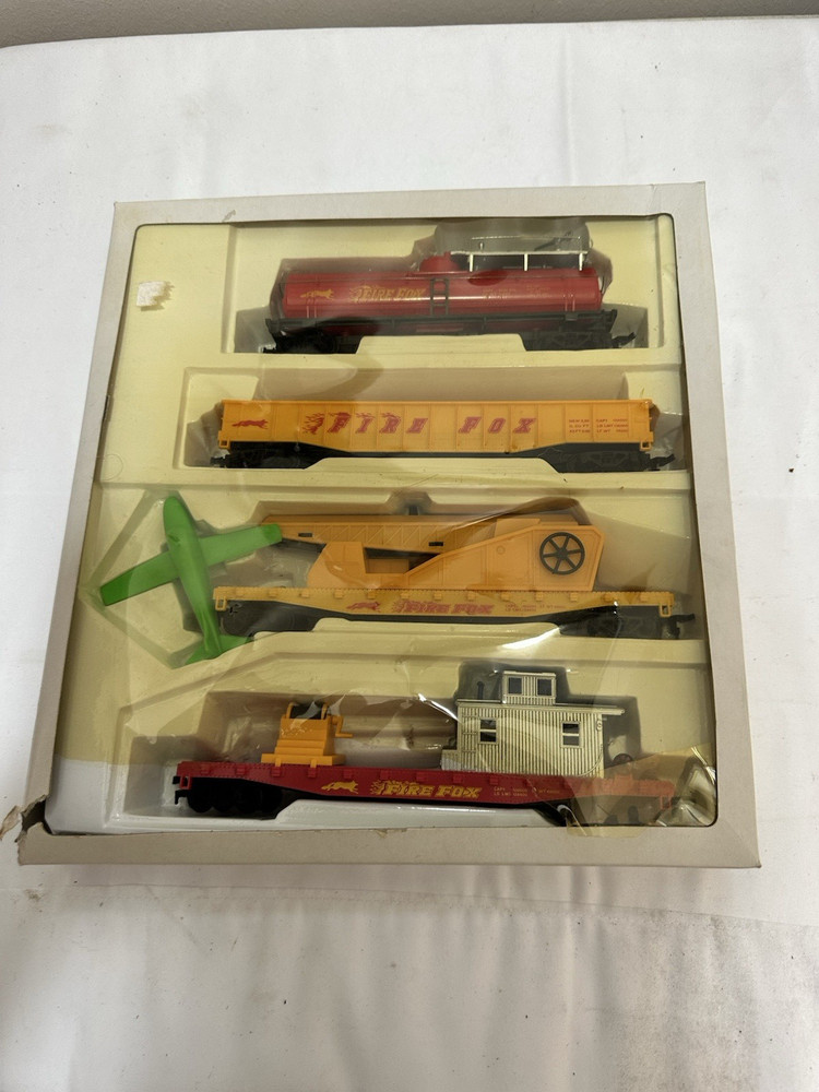 Vintage AHM Fire Fox 1 Fire Command HO Scale Forest Fire Fighter Trains