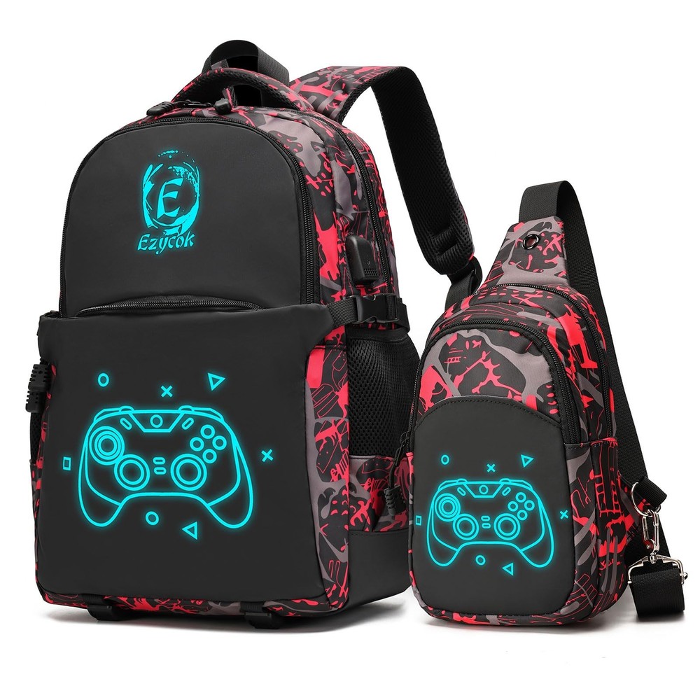 Boys Backpack, Anime Luminous Backpack Backpack Kindergarten Elementary Middl...