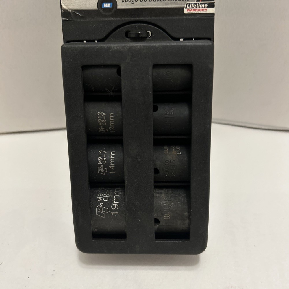 Performance Tool 8 Piece Metric Impact Socket Set 3/8" Drive M589DB