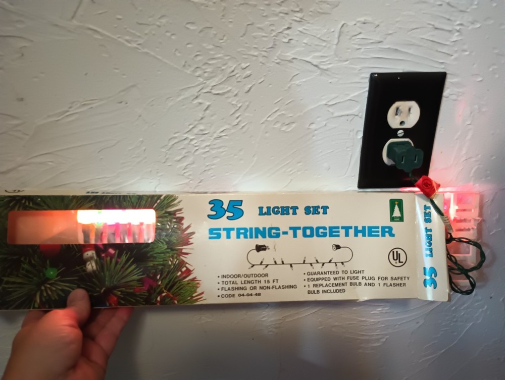 NOS Vintage Kmart 35 Light Set. 2 Sets. Working.