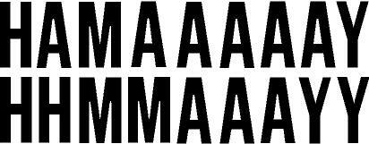 YAMAHA VMAX V-MAX 3M SCOOP LETTER DECALS STICKERS