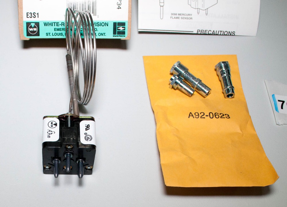 White Rodgers 3098-134 Automatic Pilot 48" Capillary 3 Pin Plug In # 19 Bulb