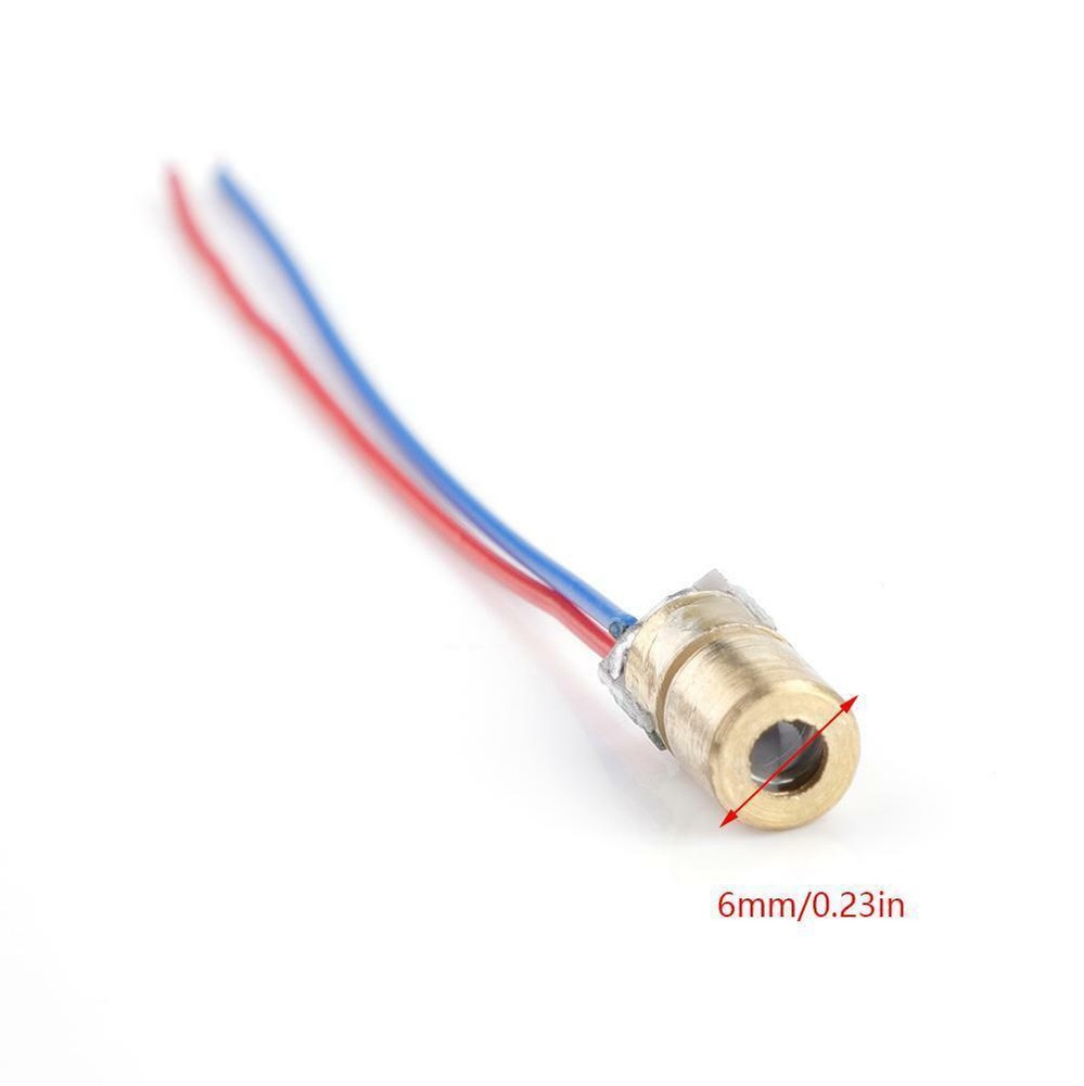 650nm 6mm 5mW 5Volt Mini Laser Dot Diode Module Copper Heads Kit