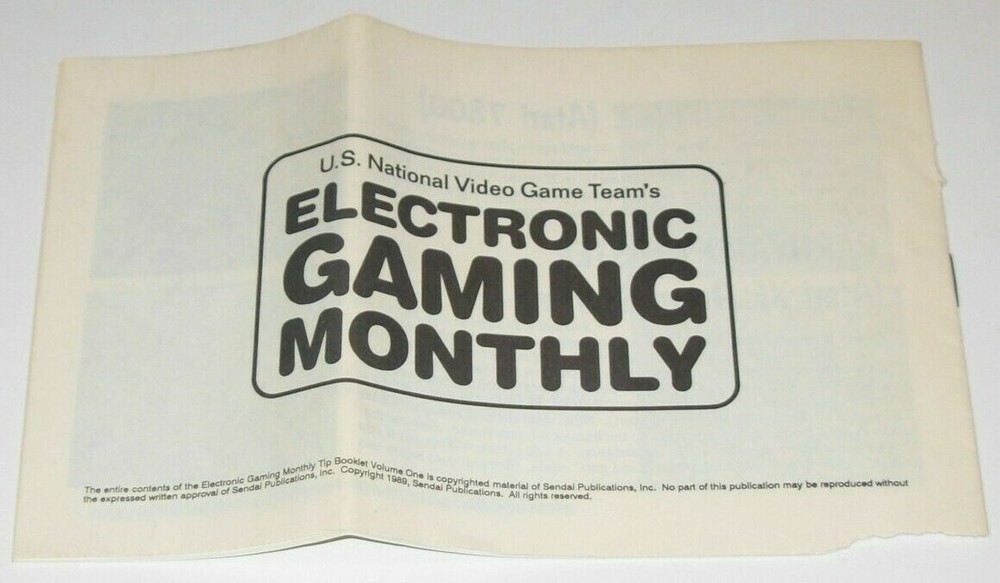 ELECTRONIC GAMING MONTHLY TIP BOOKLET VOLUME ONE VINTAGE