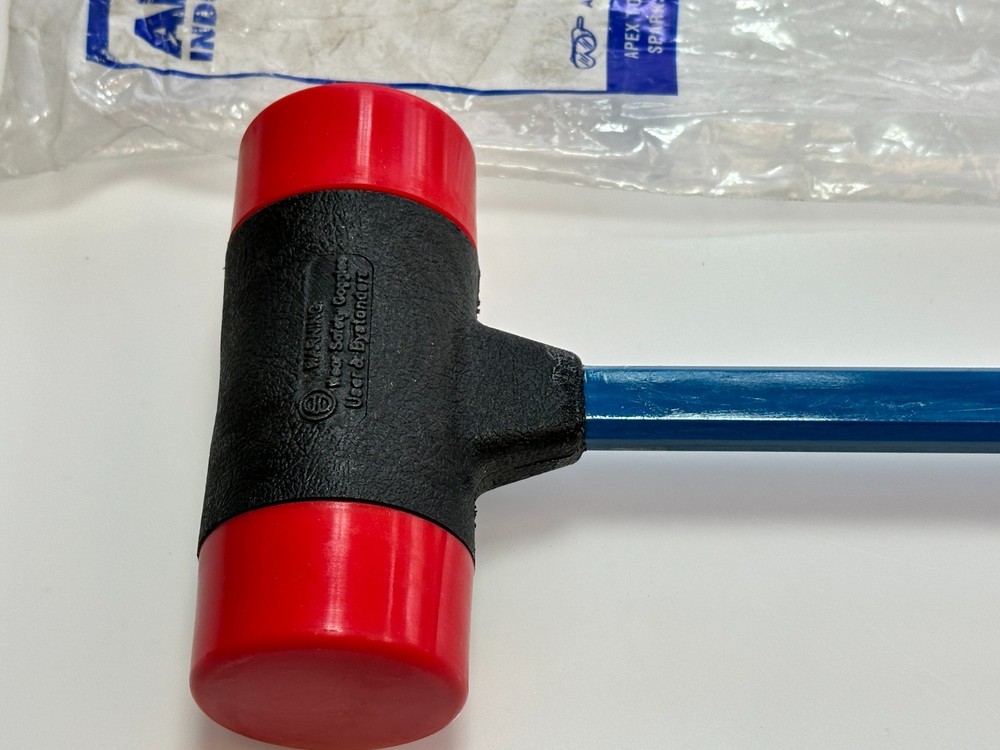 NOS Armstrong Tools USA 2" Soft Face Interchangeable Hammer, Red Medium Tips