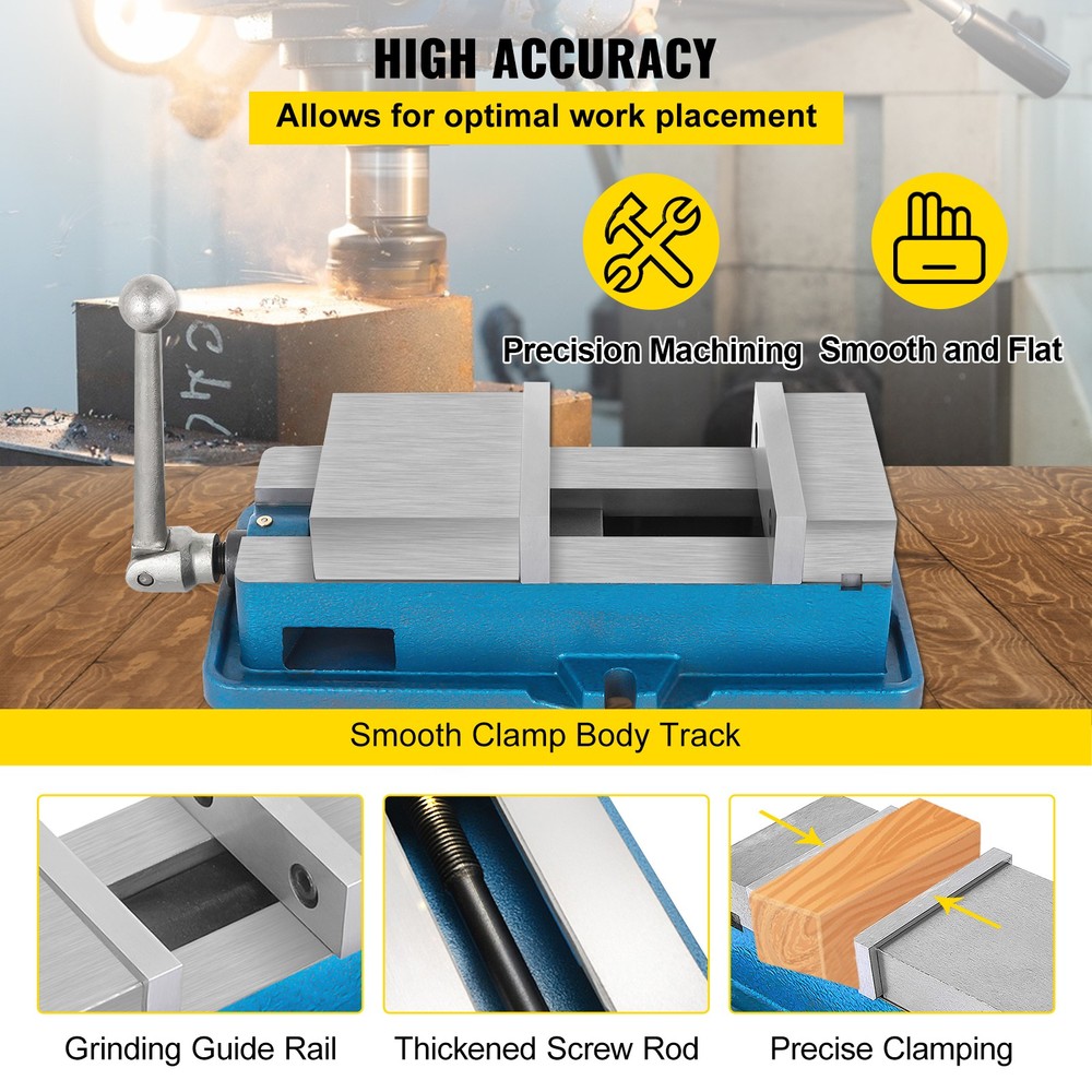VEVOR 4'' Lockdown Vise Milling Drilling Machine Clamp Vice Precise Scale CNC