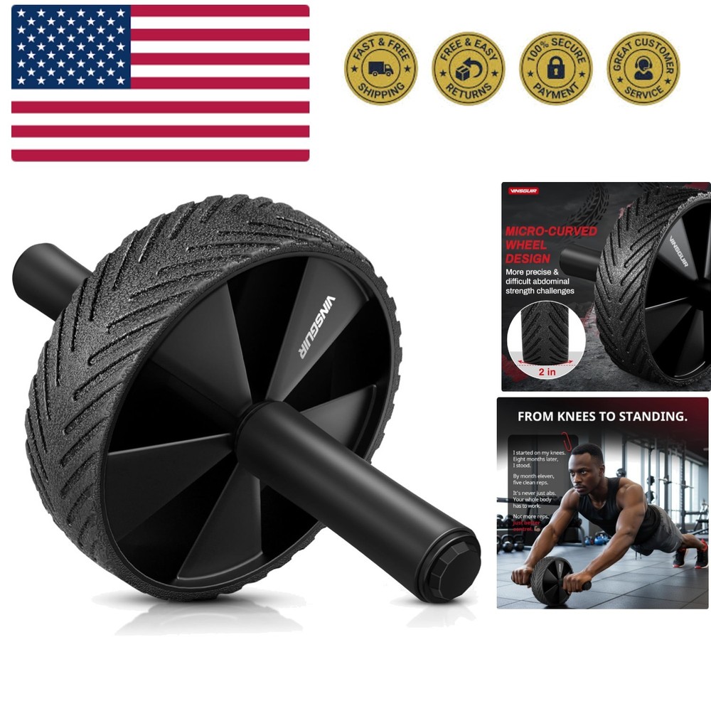 Ab Roller Wheel - Ab Workout Equipment for Abdominal & Core Strength Training...