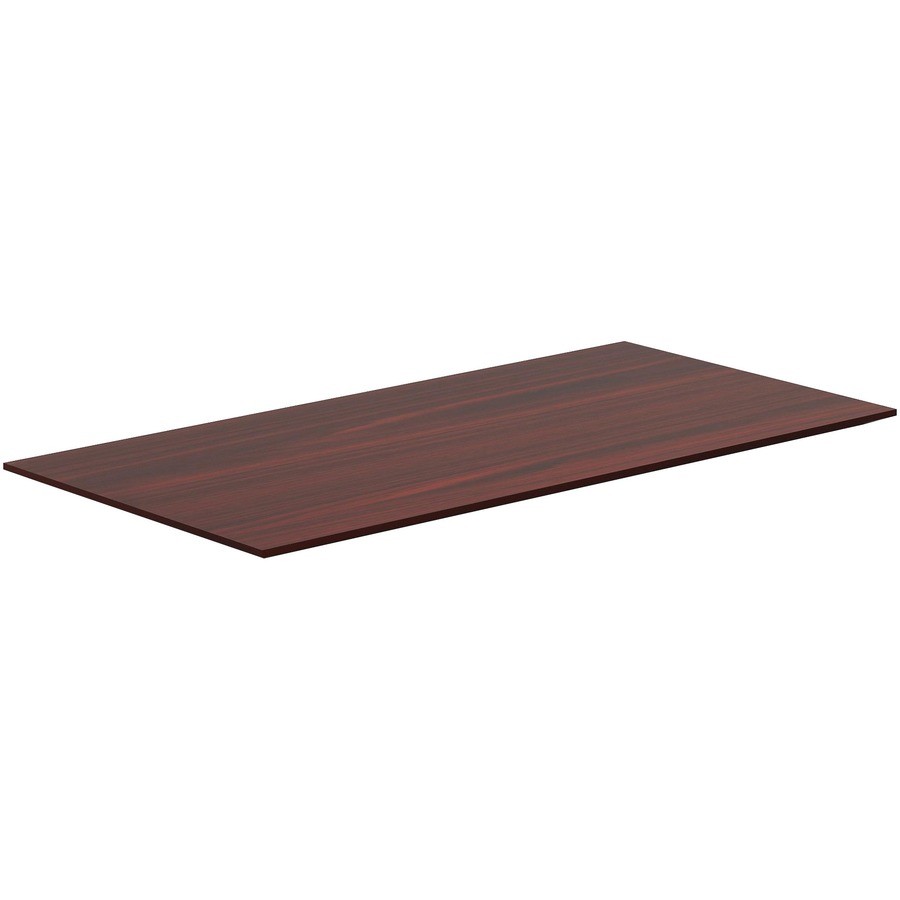 Lorell LLR59605 Mahogany Sit/Stand Tabletop 60"x24"