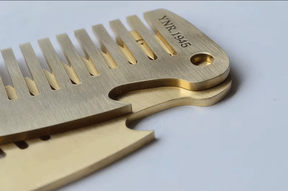 Solid Brass Comb Pocket Multi Tools Comb Bottle Opener Wrench Man EDC Gift