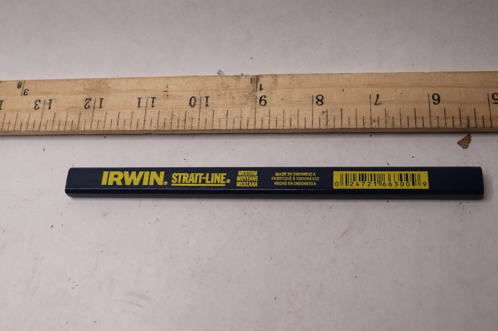 Irwin Carpenter Pencil Blue 7" L