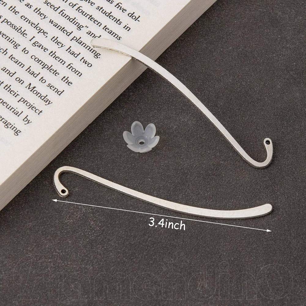 Framendino, 10 Pack Silver Bookmarks Vintage Alloy 10 Pack,