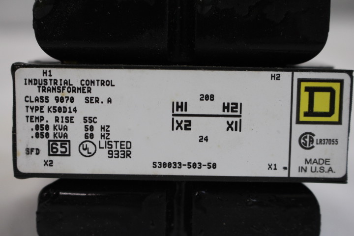 NOS NEW 3 Square D Class 9070 Industrial Control Transformers Series A Forms
