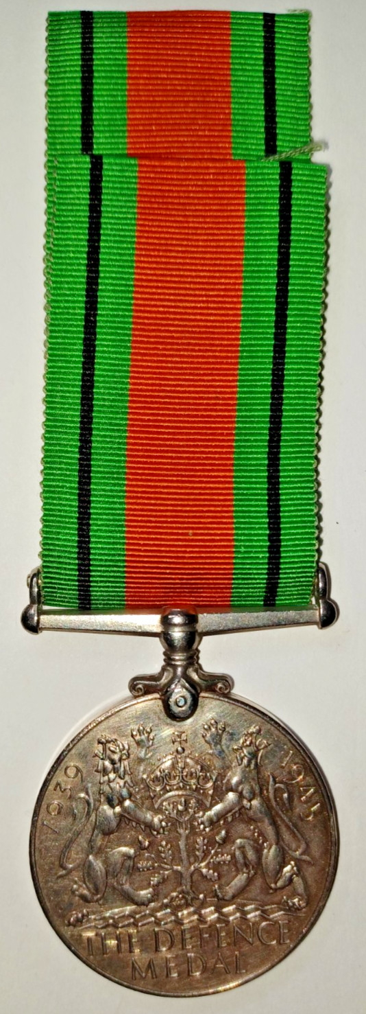 UK / Britain - The Defence Medal WW2 - Great Condition, Blitz interest, VF