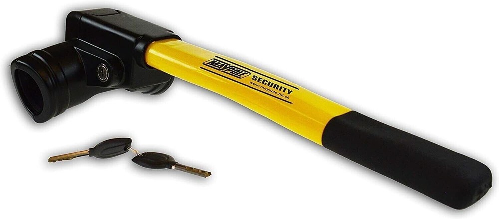 Maypole Universal Car & Van Dashboard Steering Wheel Lock Locking Device Yellow