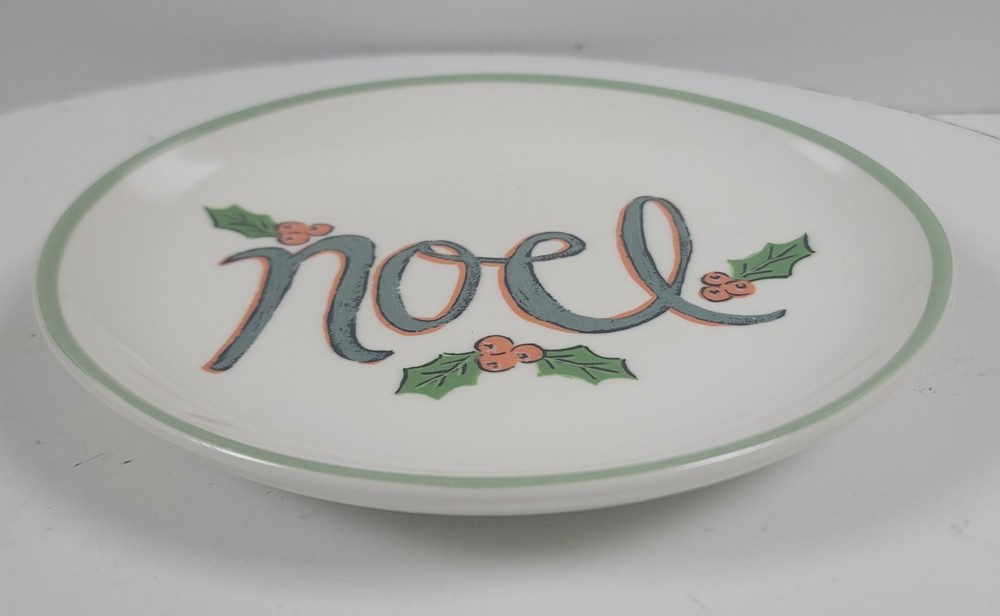 Little Studio Stoneware Plate ~ Noel ~ 8" Round