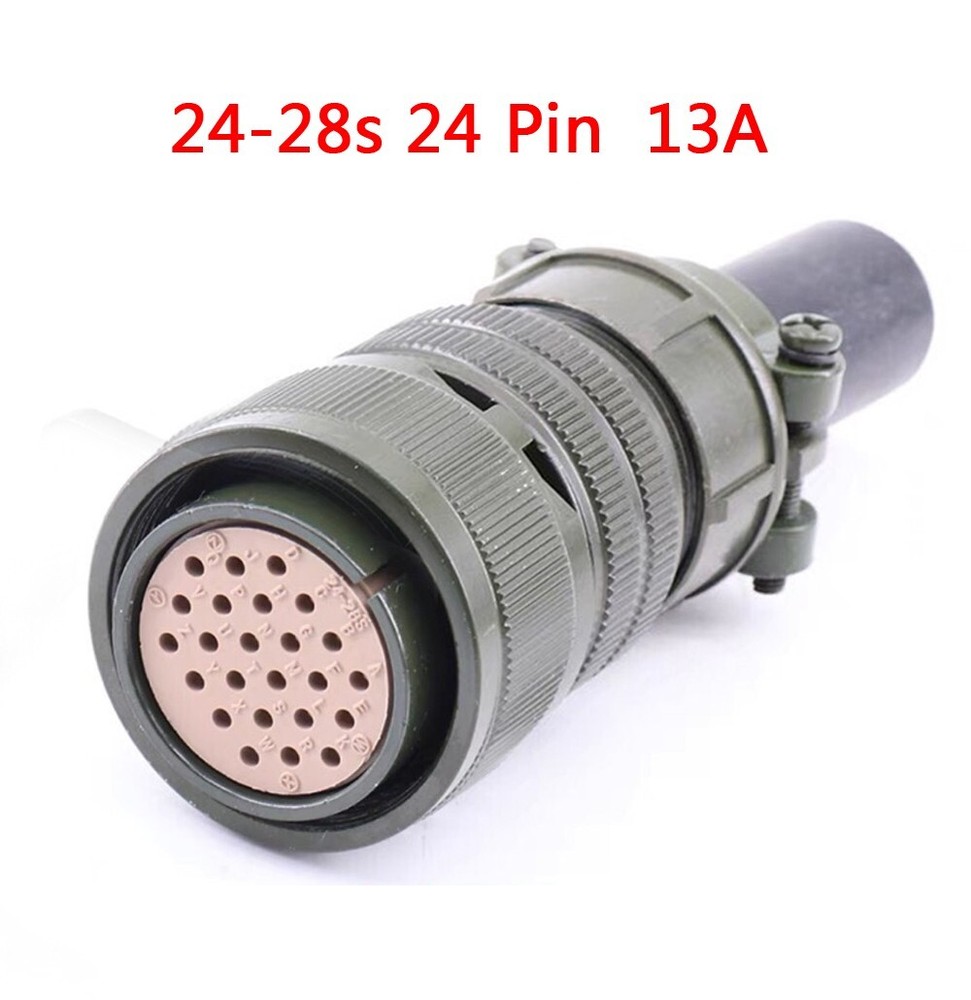 set Encoder servo motor Aviation plug connector MS3108B3106A 24-28S 24-Pin 13A