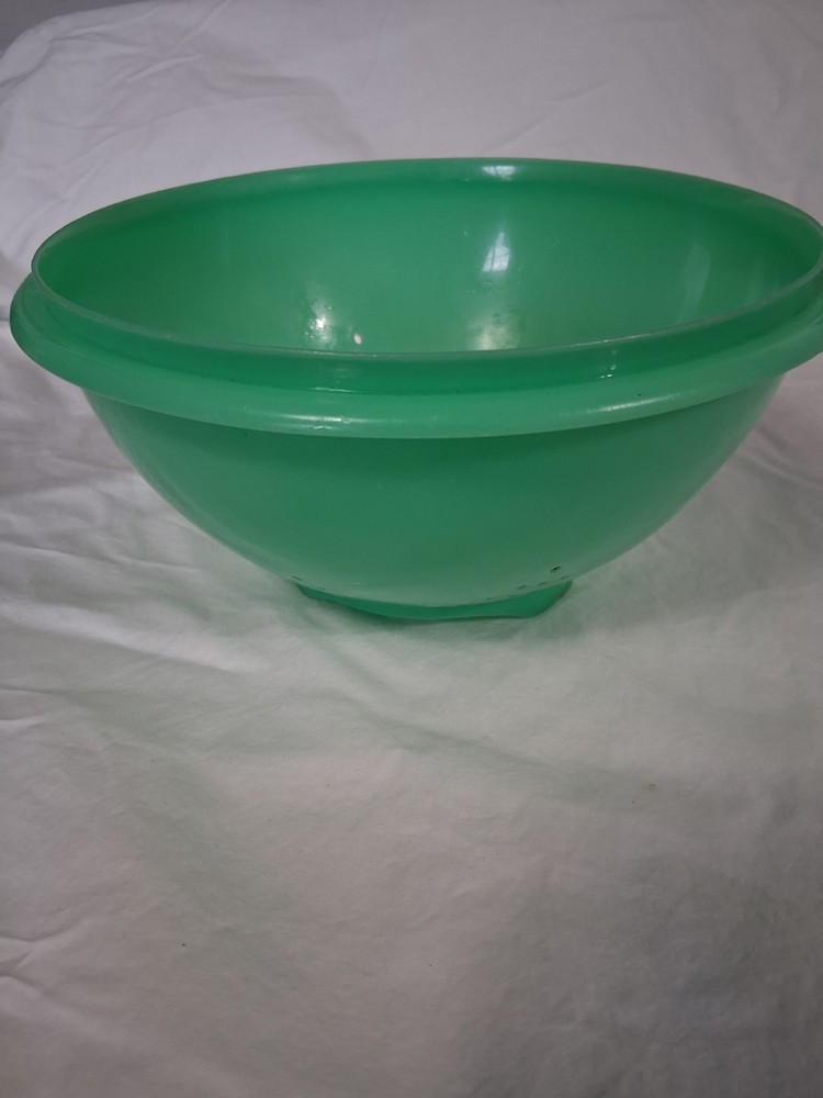 Vintage Tupperware Green #339-8 Stare Pattern Colander/Strainer Pre Owned