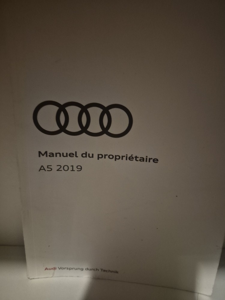 Audi Manuel du Proprietaire A5 2019