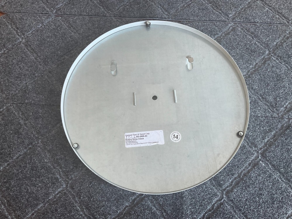 USED 12 3/4" Clock Dial in Metal Frame