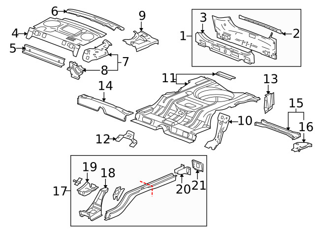 Genuine GM Rear Driver Side Window Panel Extension 89024059