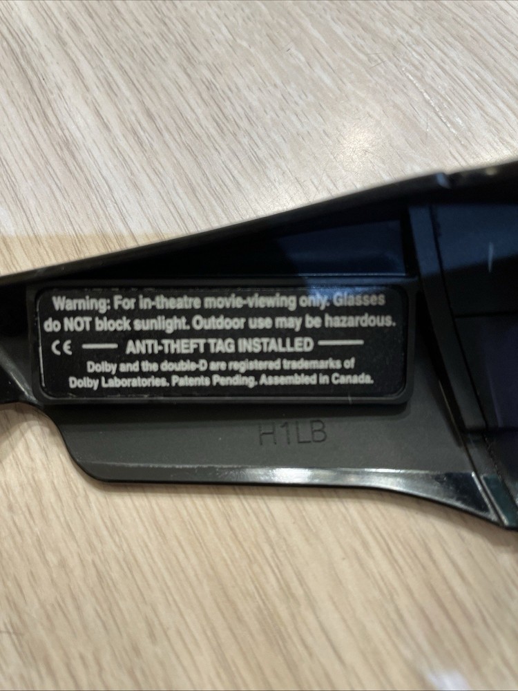 2 PAIR DOLBY 3-D GLASSES ORIGINAL GREAT SHAPE NO ISSUES MAILED WELL-PROTECTED