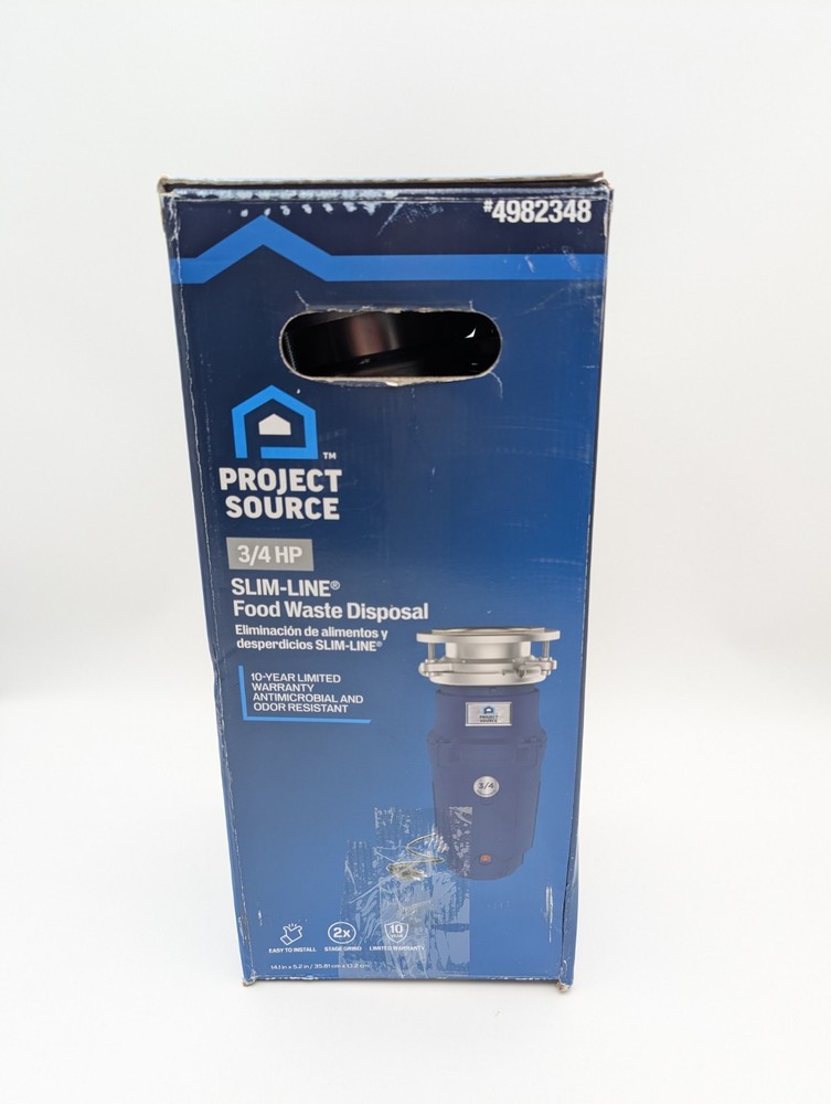 Project Source Continuous feed 3/4-HP Septic Safe Corded Garbage Disposal