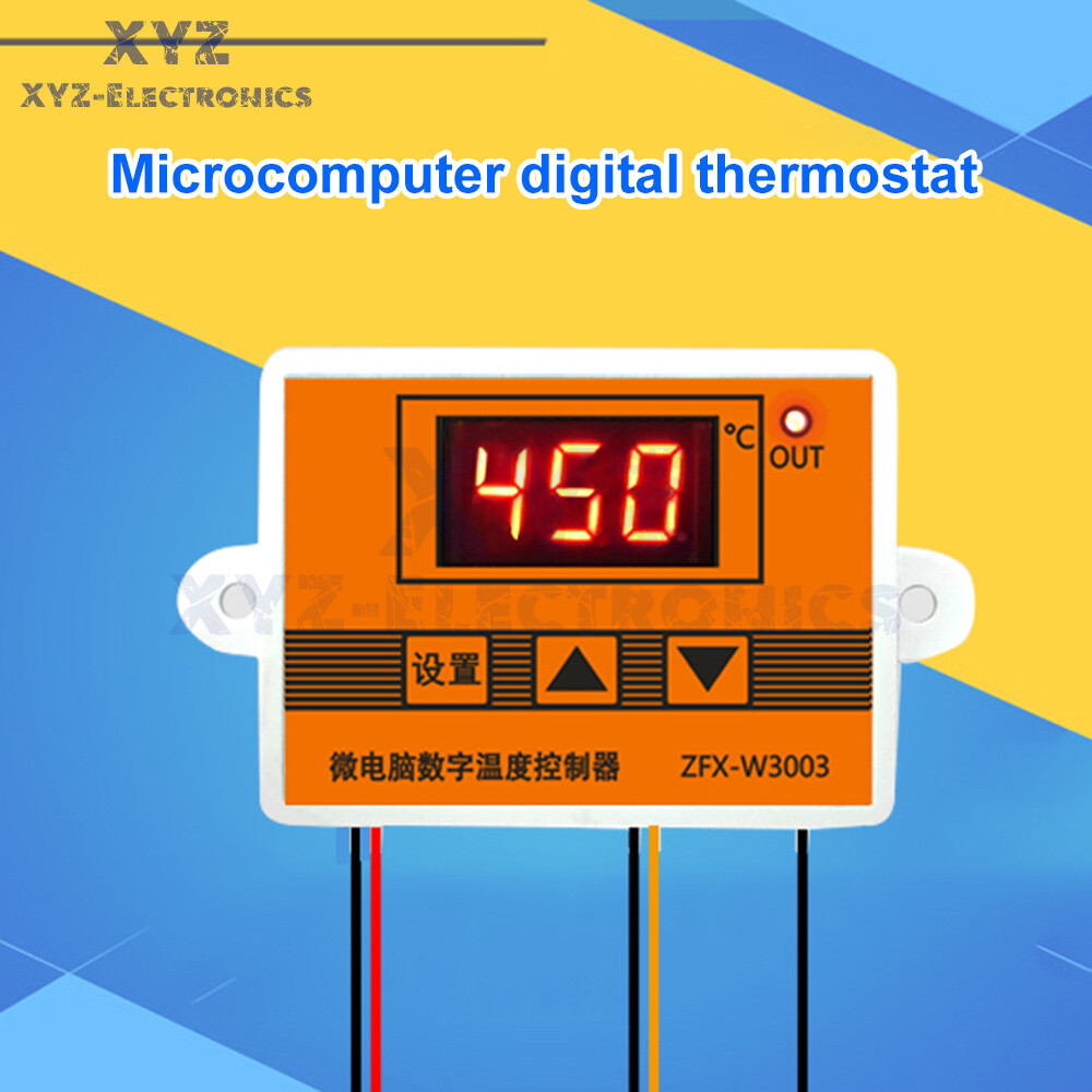 W3003 Microcomputer Temperature Controller K-type Thermocouple Thermostat 220V