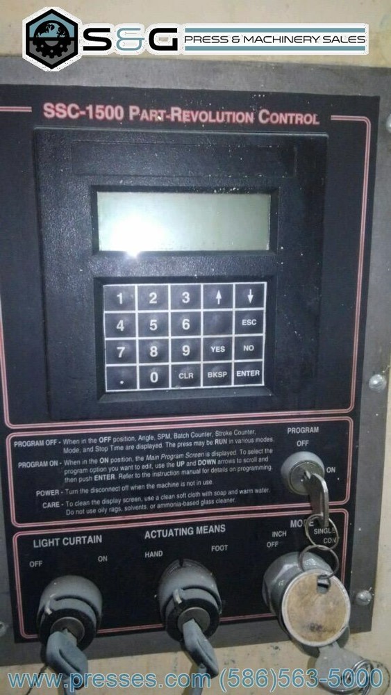 90 TON NIAGARA AF-5, C-FRAME PRESS