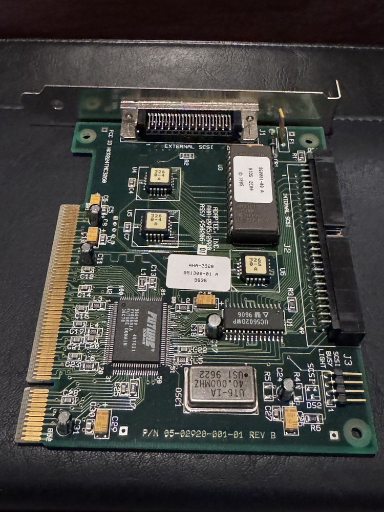 ADAPTEC AHA-2920 PCI SCSI CONTROLLER ADAPTER Vintage