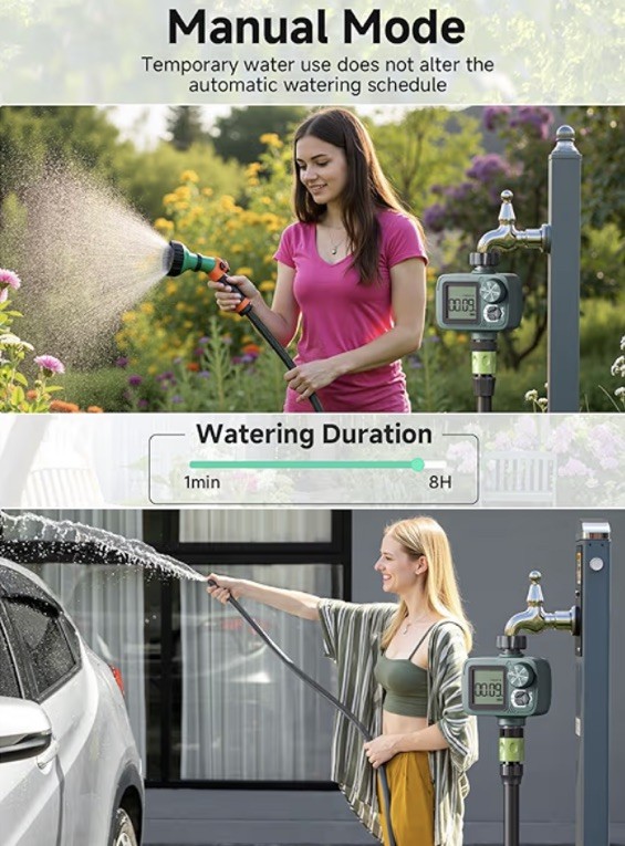 Sprinkler Timer Programmable Hose Timer with Rain Delay
