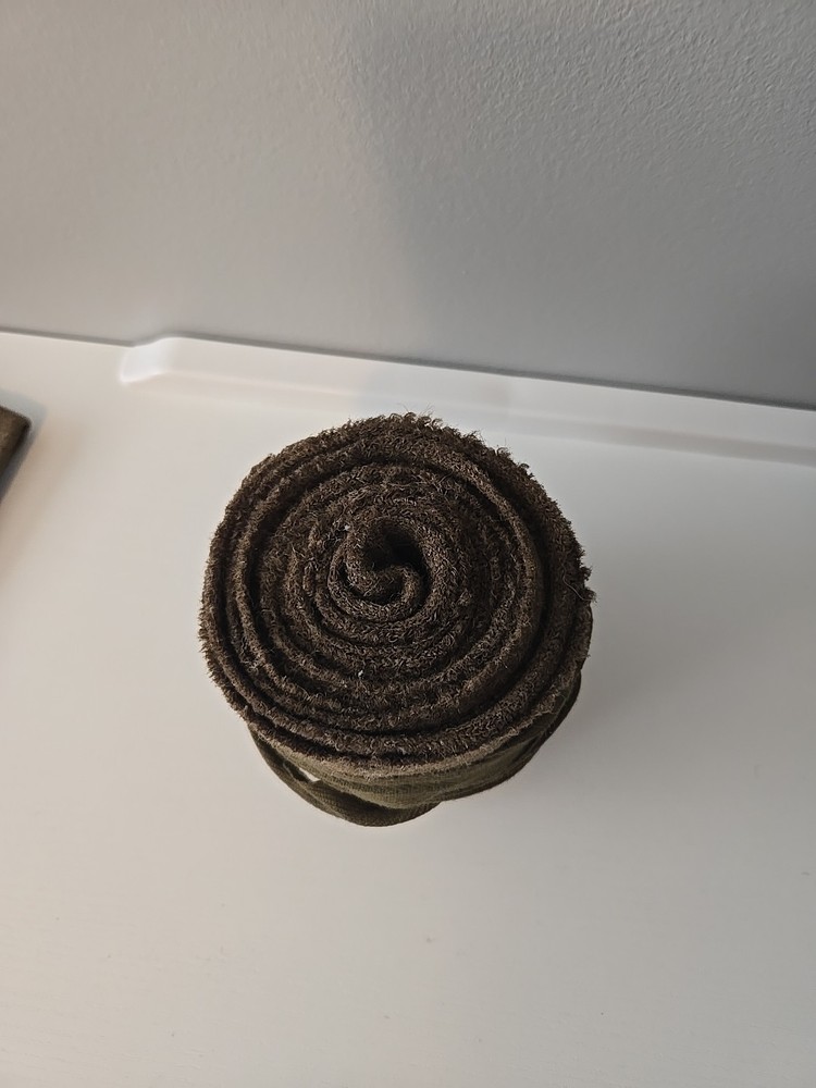 WW1 US Side Cap Hat Wool & Wrappings Military Cup And Patch.