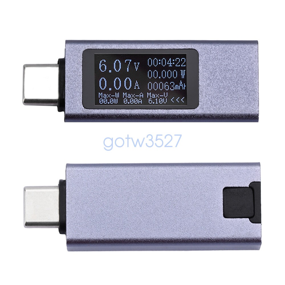 USB Type-C Power Tester Voltage Current Meter USB-C Multimeter DC 4-30V 0-12A