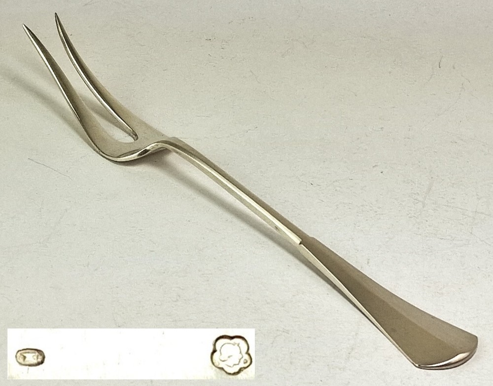 Art Nouveau Serving Fork Serving Fork Fork Silver Austria Around 1900 R79