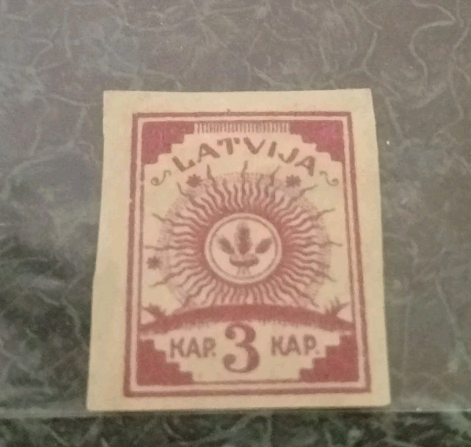 1919 - Latvian 3 Kapeikas Stamp