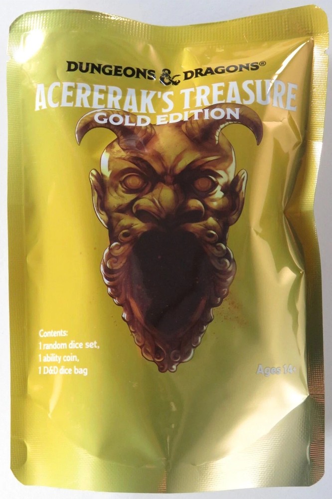 D&D Acererak's Treasure Pack Gold Edition 1x Pack pulled from New Display