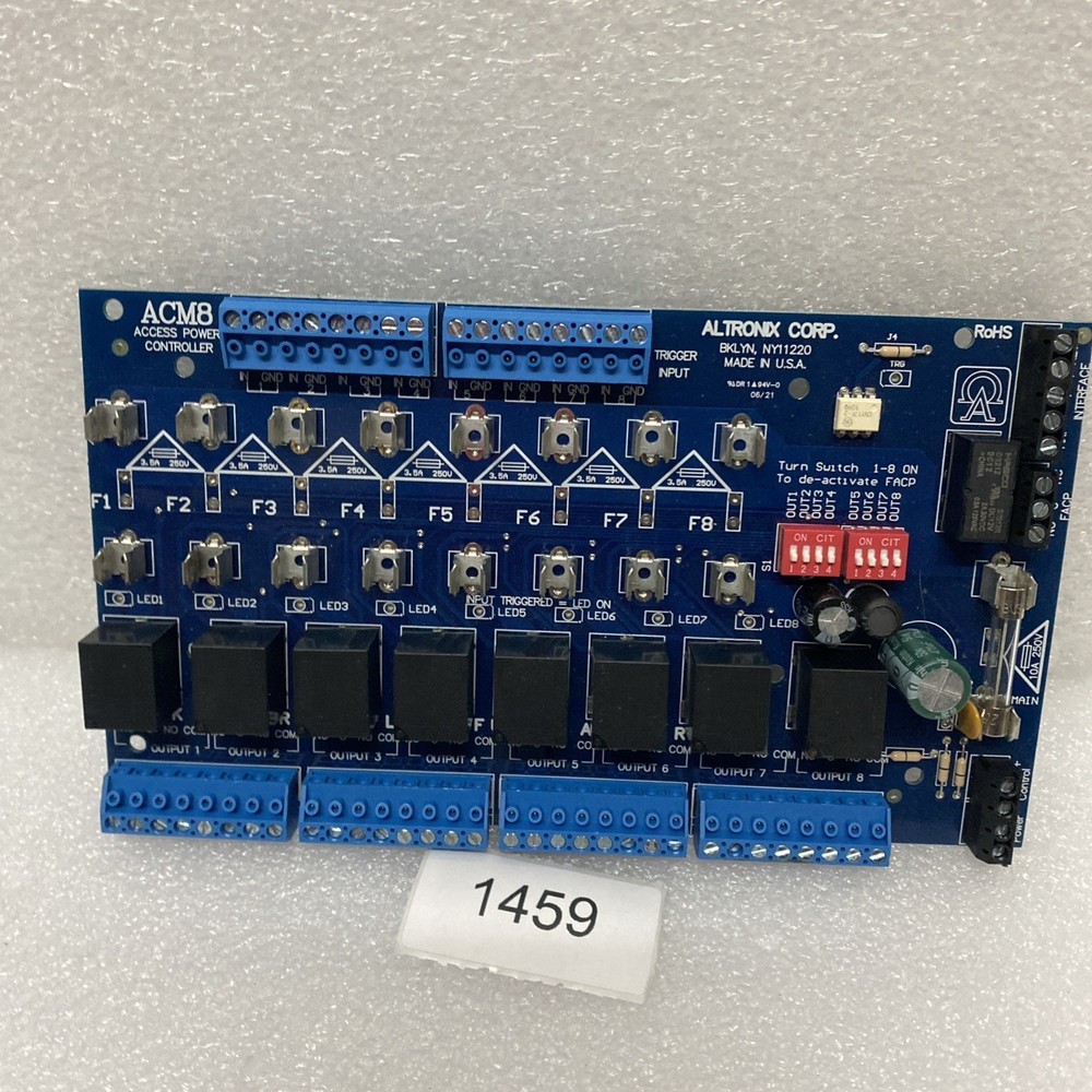 Altronix ACM8 8 Door Access Power Controller Board