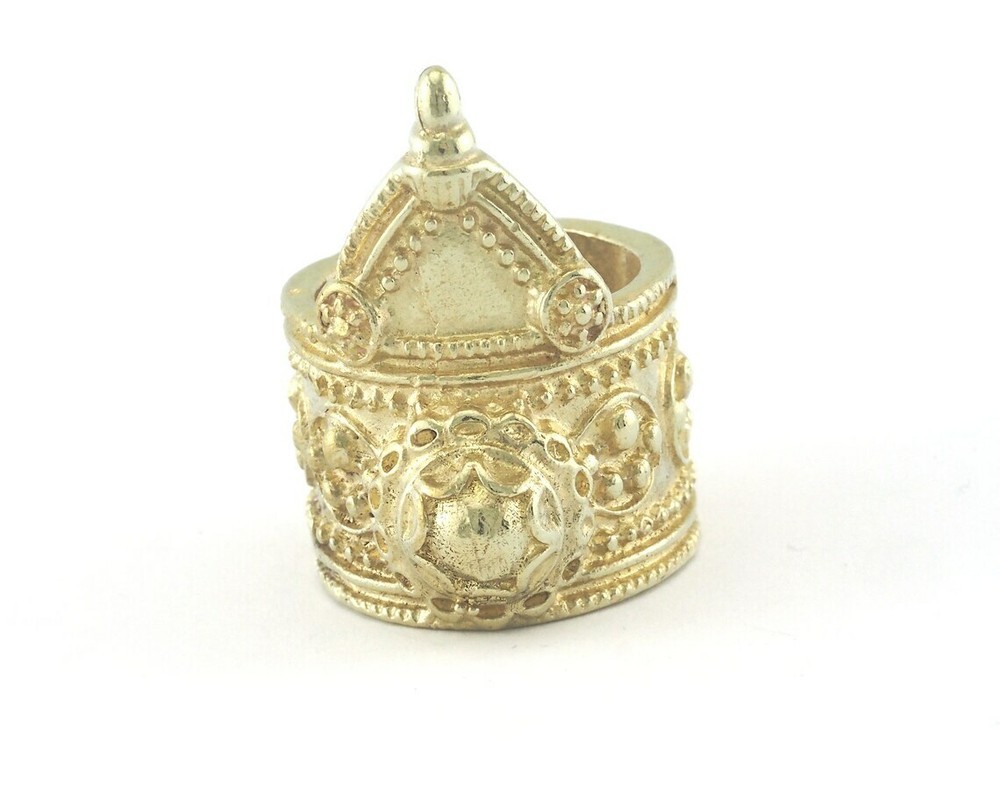 Adjustable raw brass (17.5mm 7US inner size) 3494