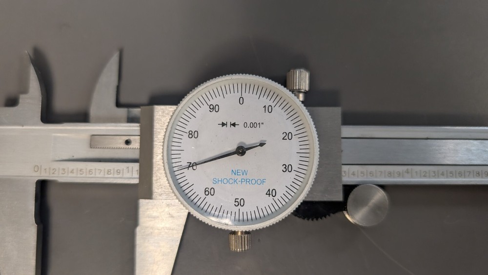 6" Dial Caliper Stainless Steel Shockproof with case