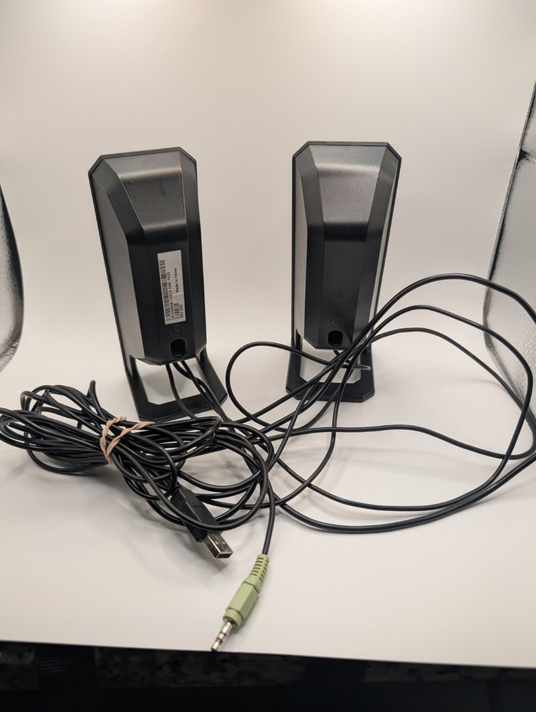 Dell A225 USB Powered Multimedia Black Computer Speakers Pre-owned Tested Work