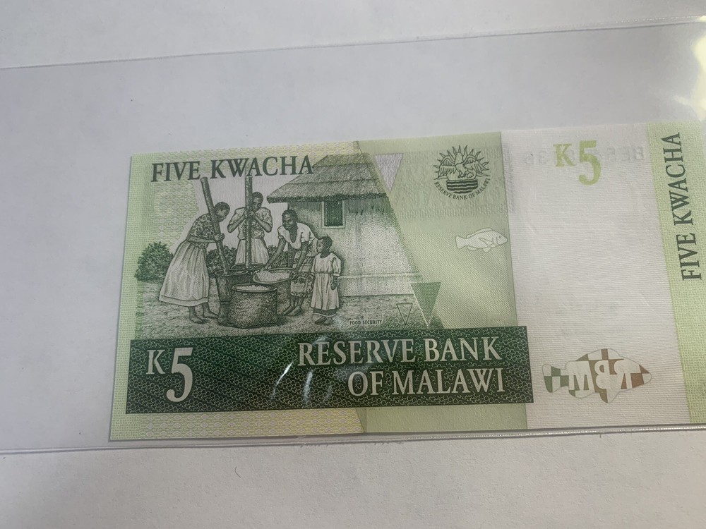 2005 MALAWI 5 KWACHA  Banknote UNC