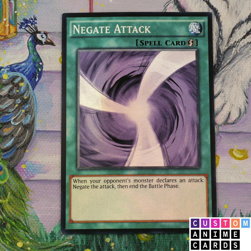 Negate Attack ANIME EFFECT HOLO card