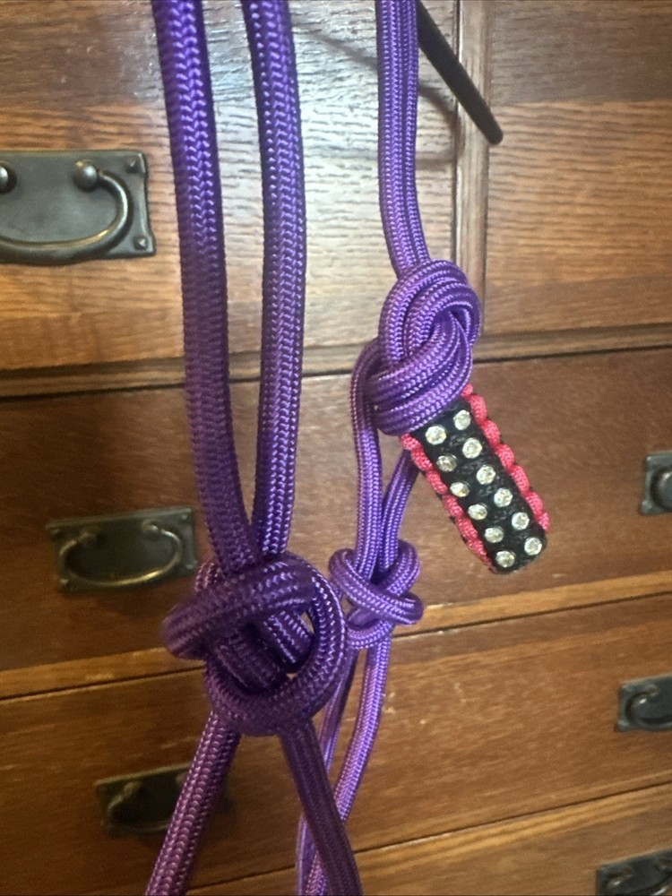 Rough 1 Rope Halter Rhinestones