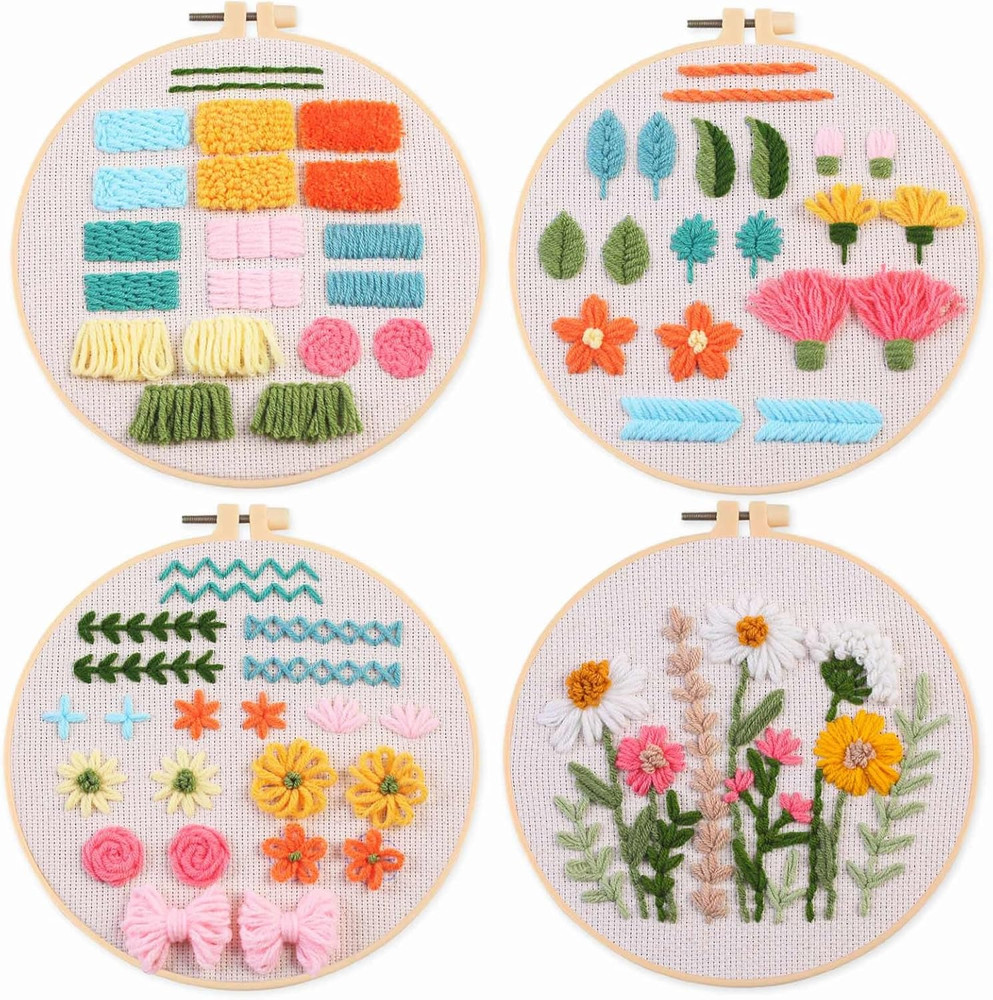 Punch Nedle Kit,Punch Needle Kits Adults Beginner,Learn Various Needlework Techn