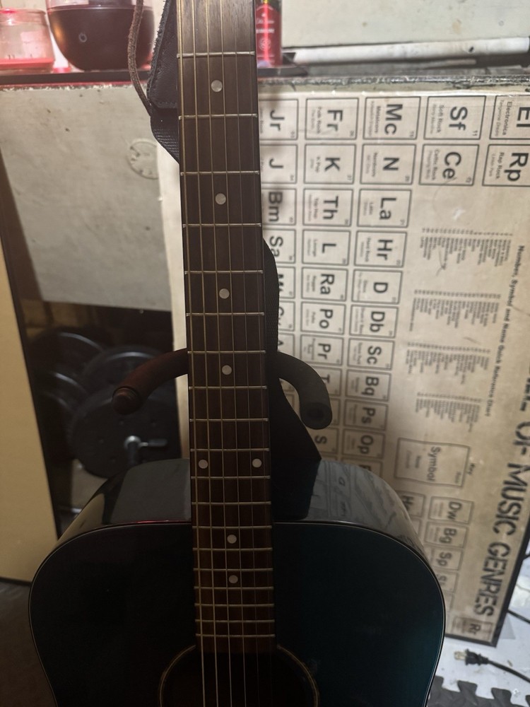 Blue-teal Playmate Guitar