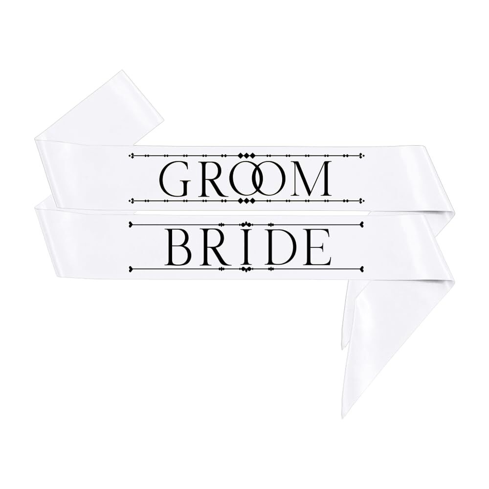 Bride & Groom Sashes Set Set A