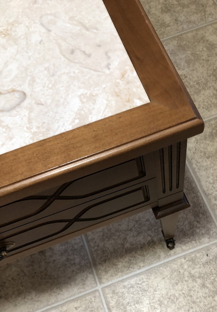 MERSMAN Mid Century Modern Drawer End Table Side Accent Maple Nightstand 26”