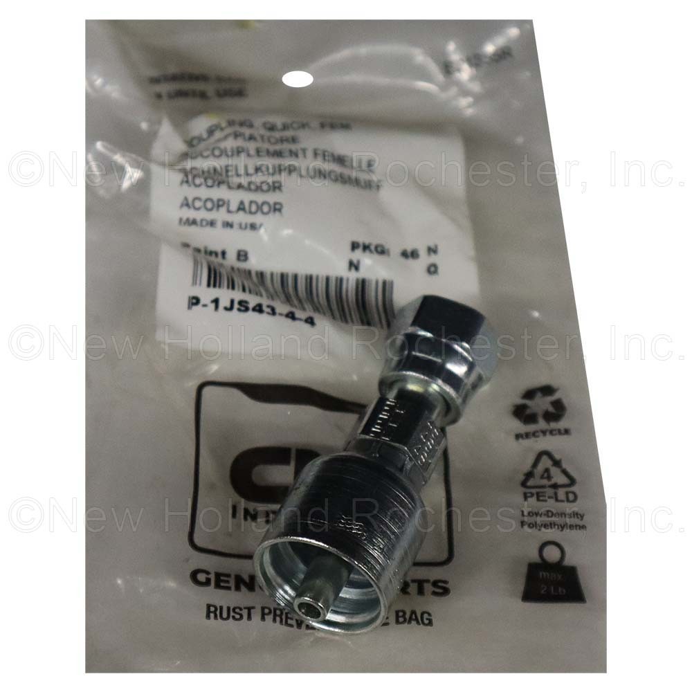 New Holland Quick Coupling Part # P-1JS43-4-4