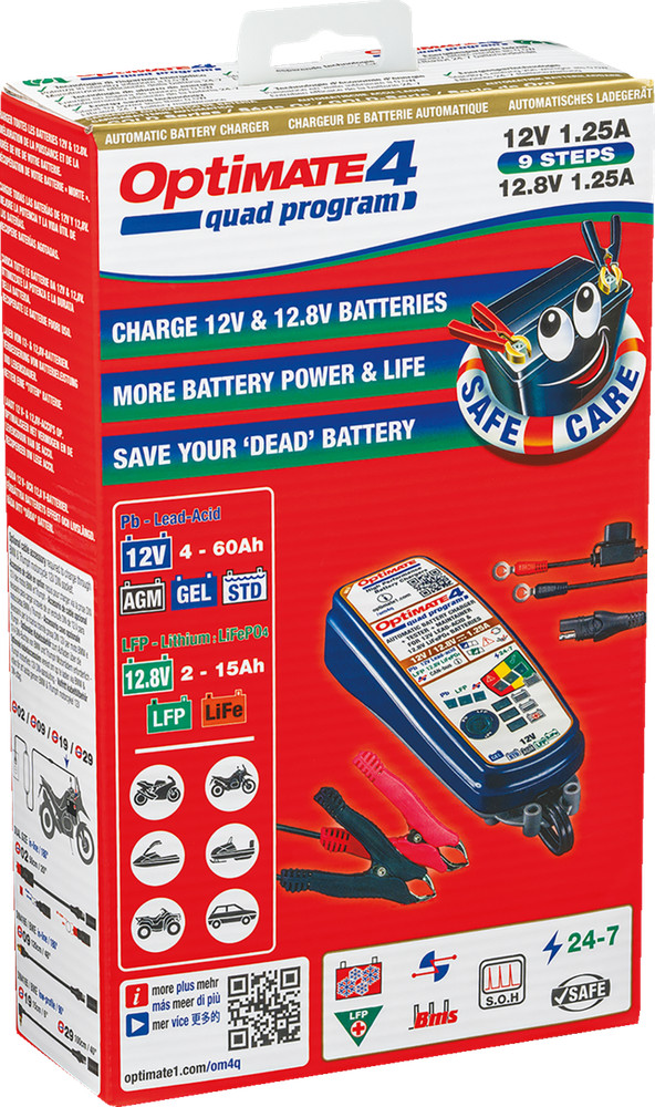 TECMATE TM631 OptiMate 4 Quad Program Battery Charger Maintainer
