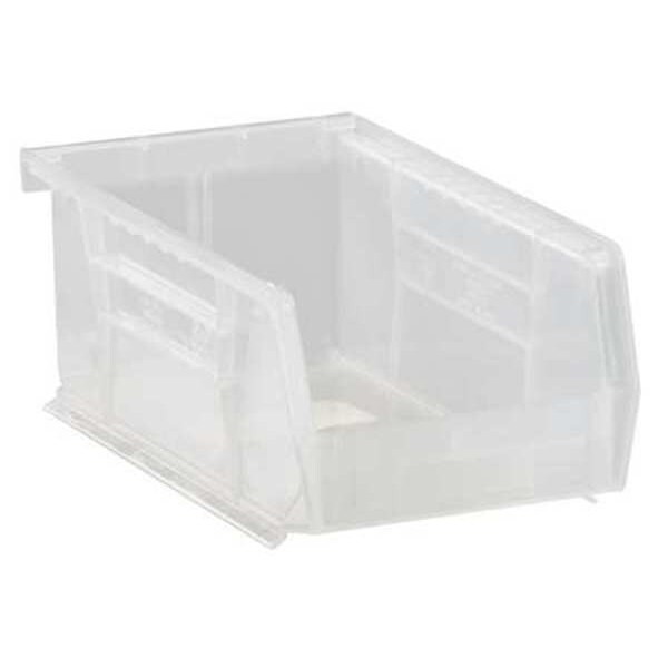 Quantum Storage Systems Qus220cl Hang & Stack Storage Bin, Polypropylene,